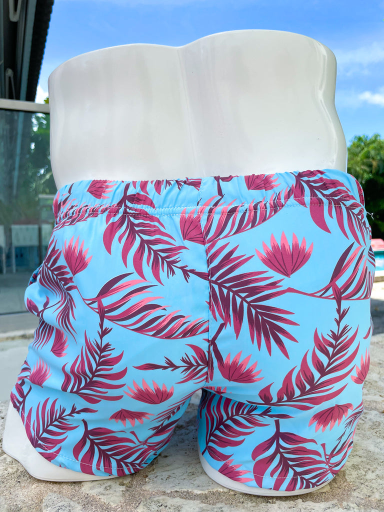 Pink Palms Shorts