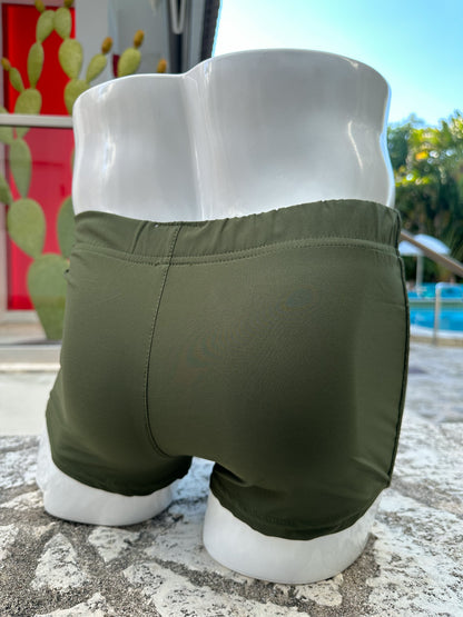 Military Green pool shorts | MEN SHORTS | BATTYSTA | OUTFAIR | OUTFAIR