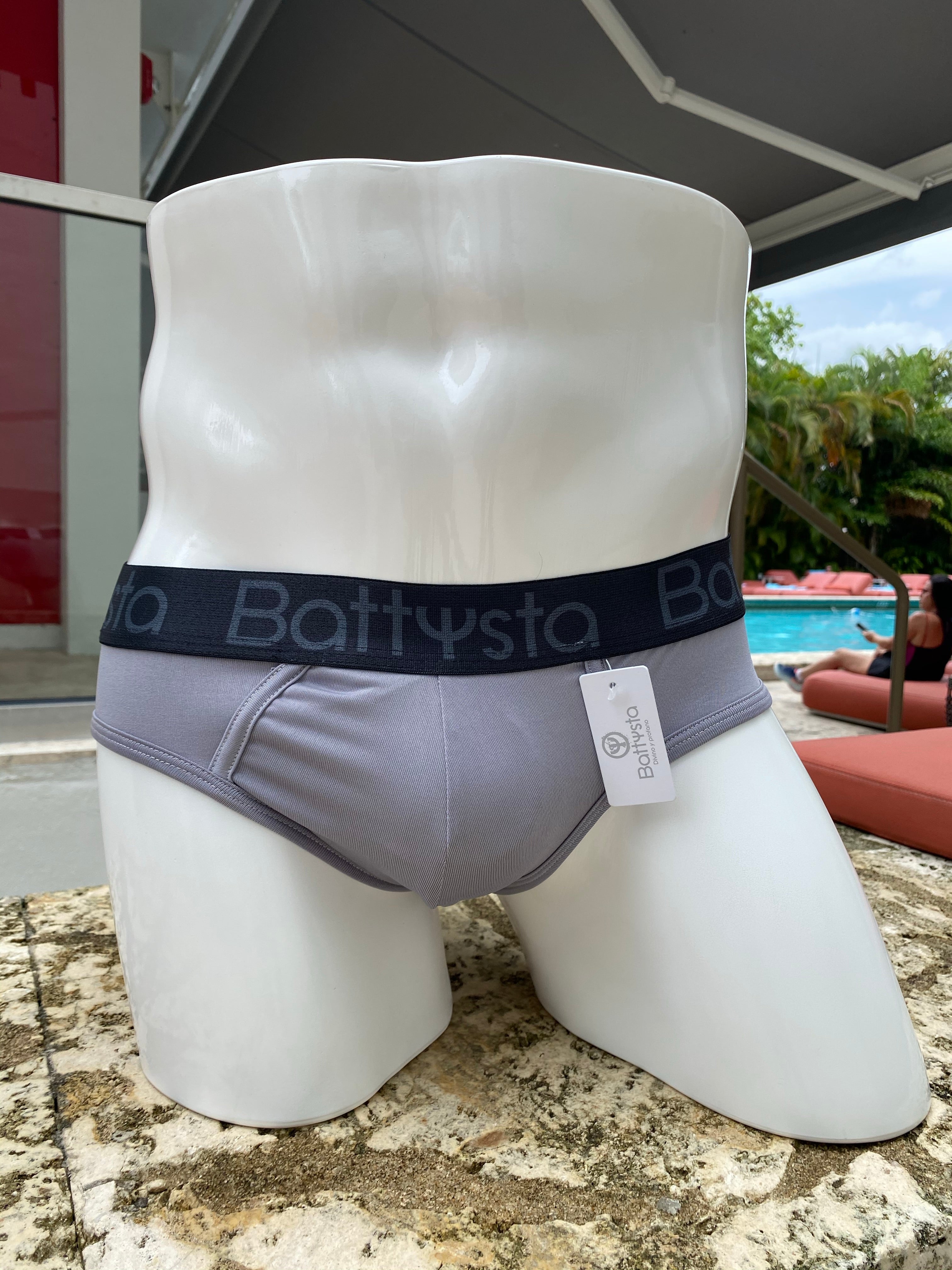 Grey Battysta Briefs | MEN UNDERWEAR | BATTYSTA | OUTFAIR | OUTFAIR