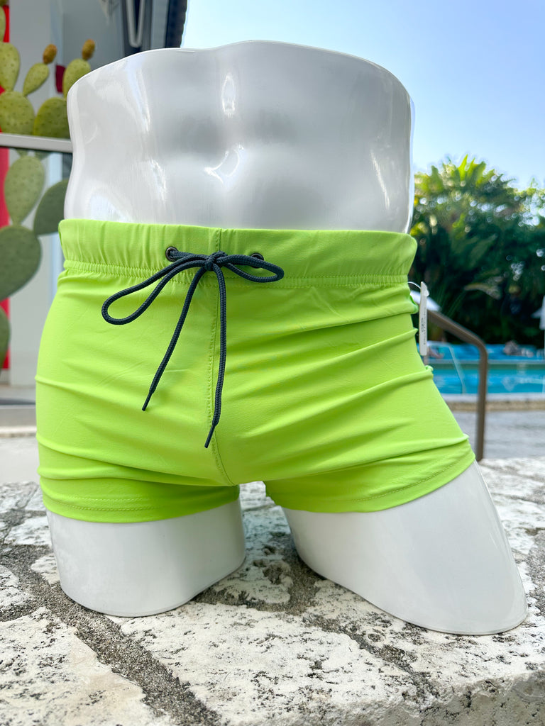 Green apple pool shorts