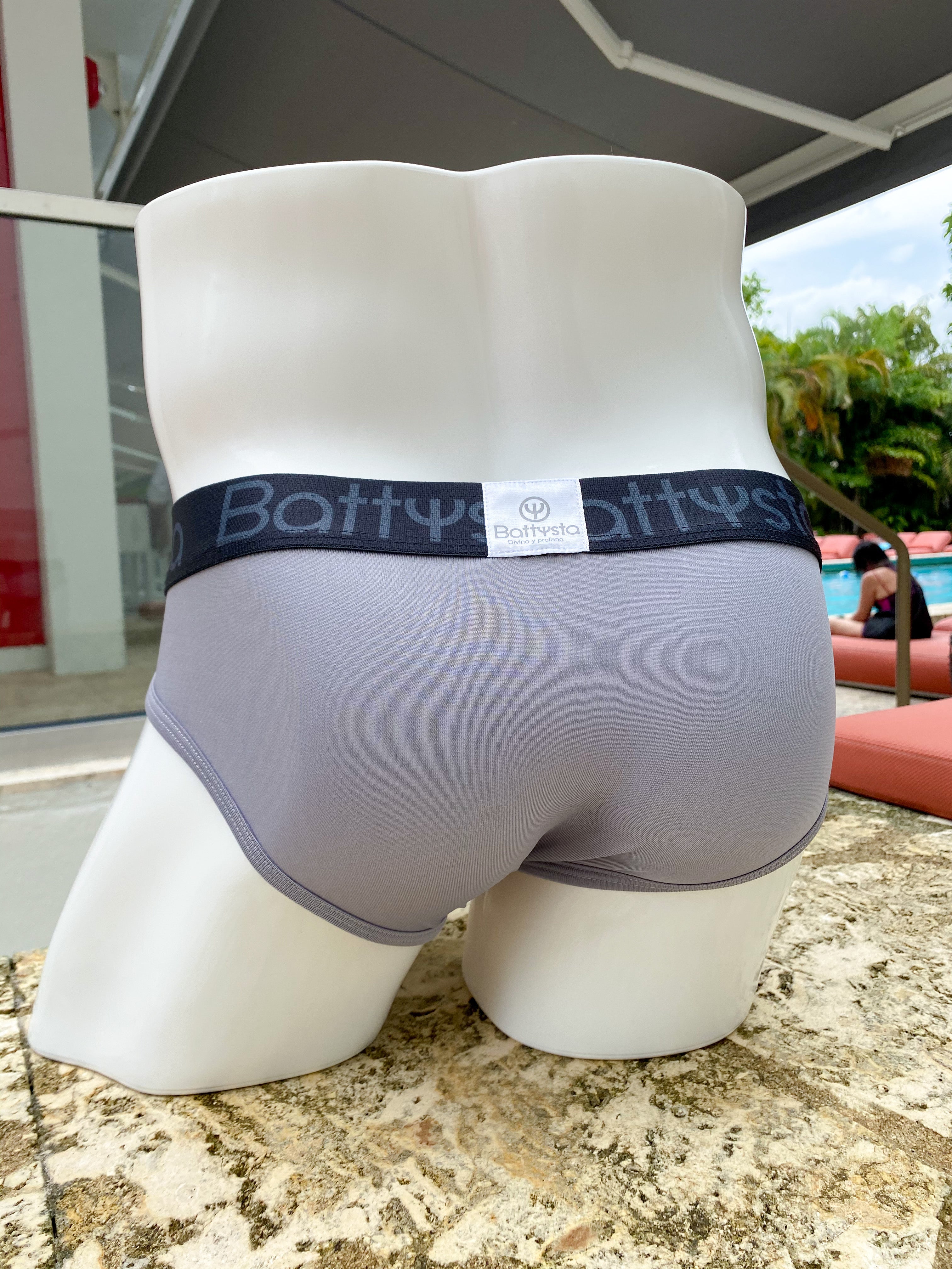 Grey Battysta Briefs | MEN UNDERWEAR | BATTYSTA | OUTFAIR | OUTFAIR