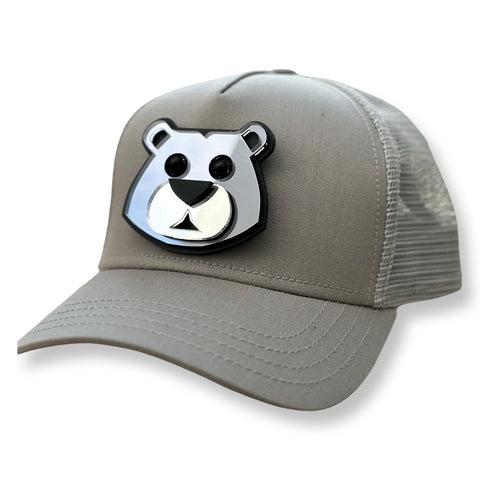 Mirror Bear Grey Hat | MEN ACCESSORIES | STRAPPING BOY NYC | OUTFAIR | OUTFAIR